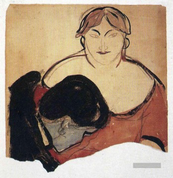  1893 - junger Mann und Prostituierte 1893 Edvard Munch